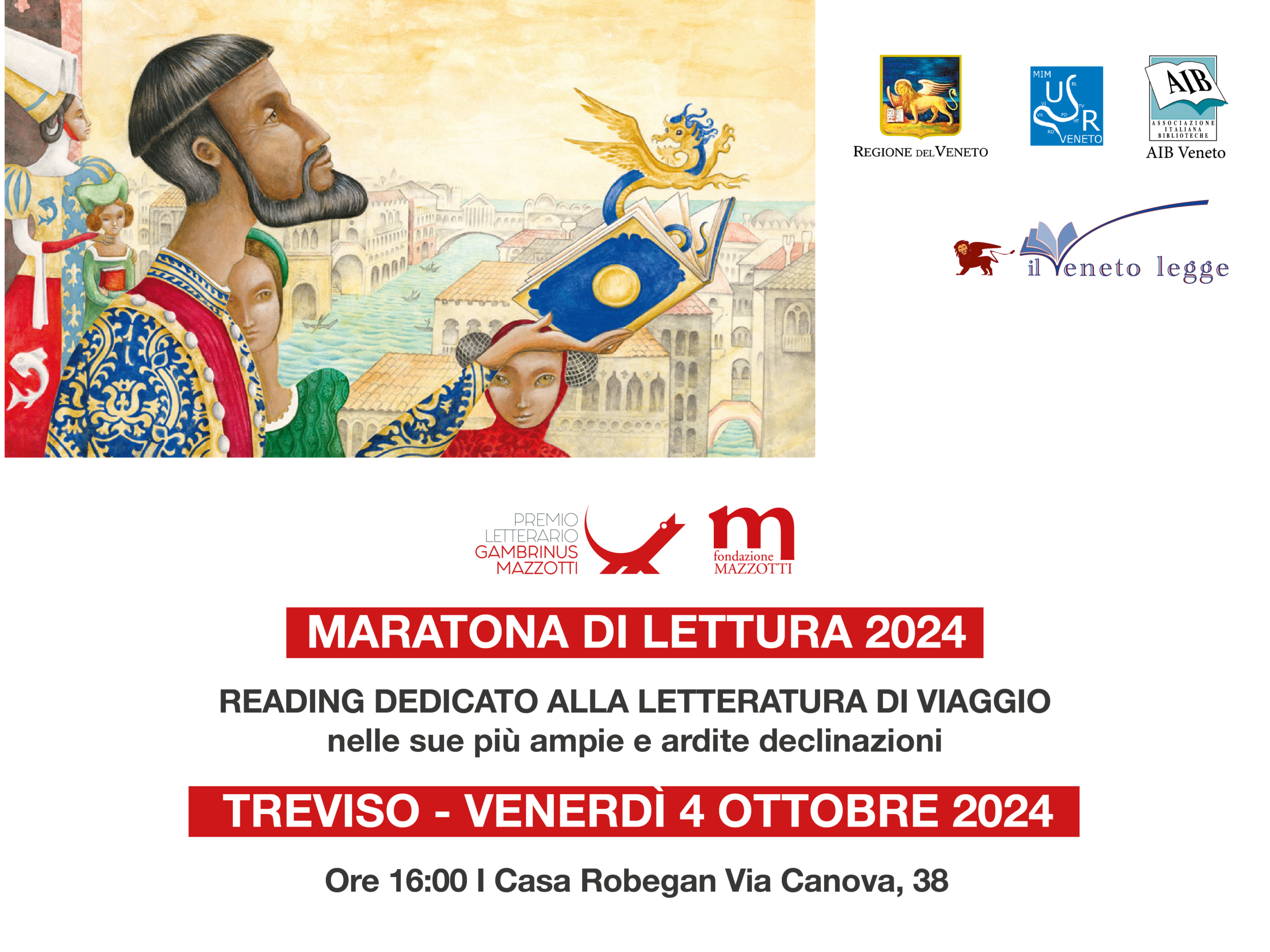 maratona di lettura "Il Veneto legge"_comunicato